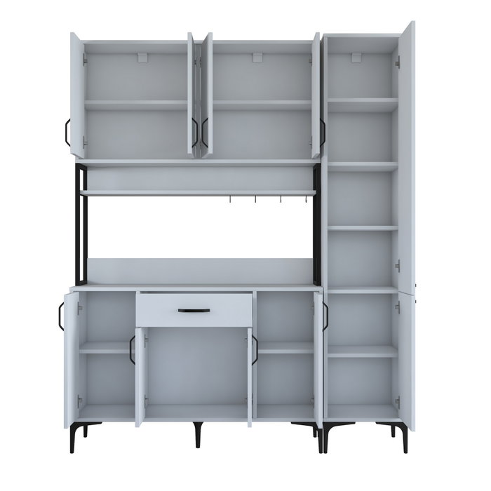 Hanah Home Armario Multiusos Blanco 160x198,6x40 cm